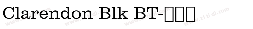 Clarendon Blk BT字体转换